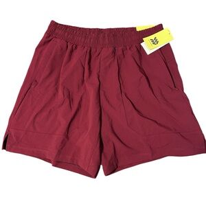 All in Motion Men's Maroon Athletic Shorts.